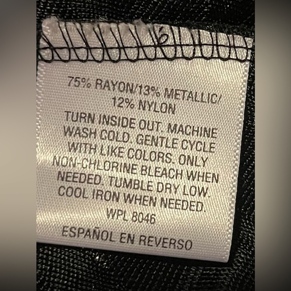 JM Collection Animal Print Tank with Cardigan, Black & Gold Shimmer - Picture 11 of 11